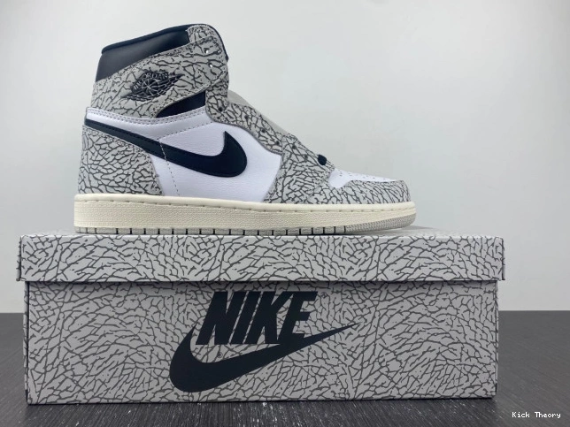 Kick Theory Jordan High White DZ5485-052 1 Cement Air OG 0814